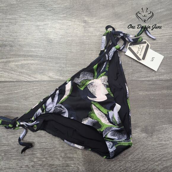 RVCA Pixie Medium Coverage Tie Side Bikini Bottom Size S - Picture 2 of 4